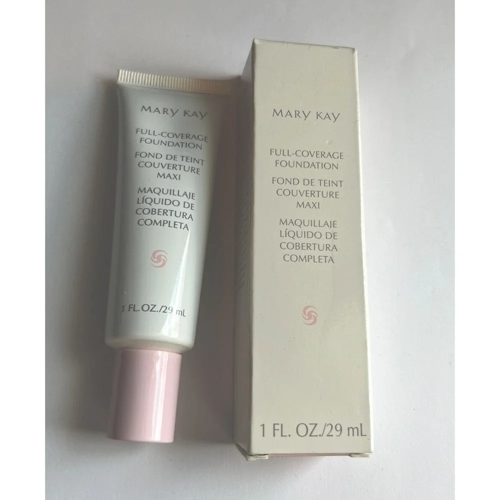 Mary Kay Full Coverage Foundation Ivory 204 Pink Lid # 366700 - Picture 1 of 1